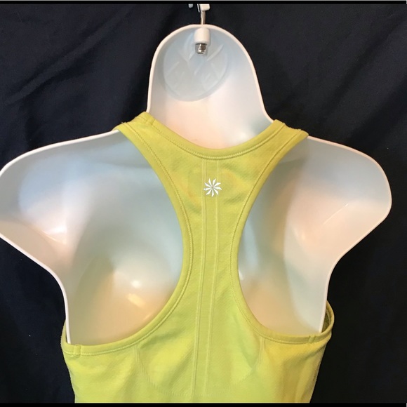 Athleta yellow seamless tank, EUC, cinched sides - Picture 6 of 8